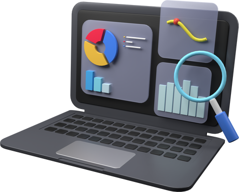 data analytic 3D illustration